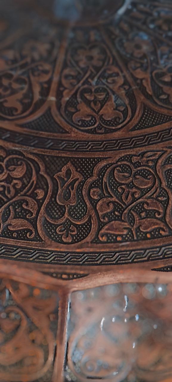 Turkish Copper Coffee Set with 6 Cups and Lokumluk – Made in Turkey