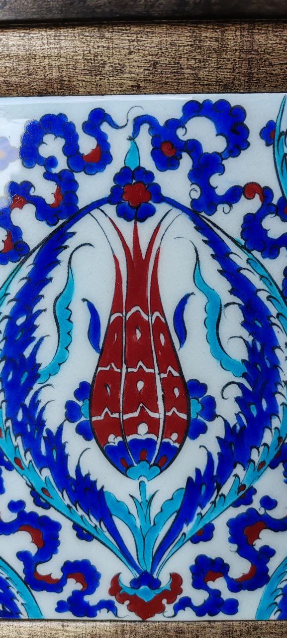 Handmade Iznik Ceramic Tile – Turkish Traditional Art