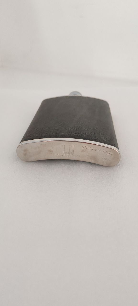 Vintage Dunhill Hip Flask – Stainless Steel 8oz – Made in England