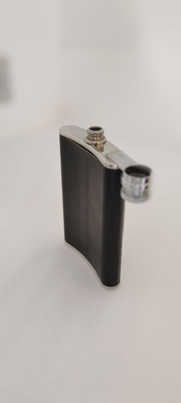 Vintage Dunhill Hip Flask – Stainless Steel 8oz – Made in England