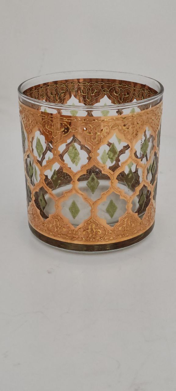 Vintage Culver 22K Gold Mid-Century Modern Glassware Set