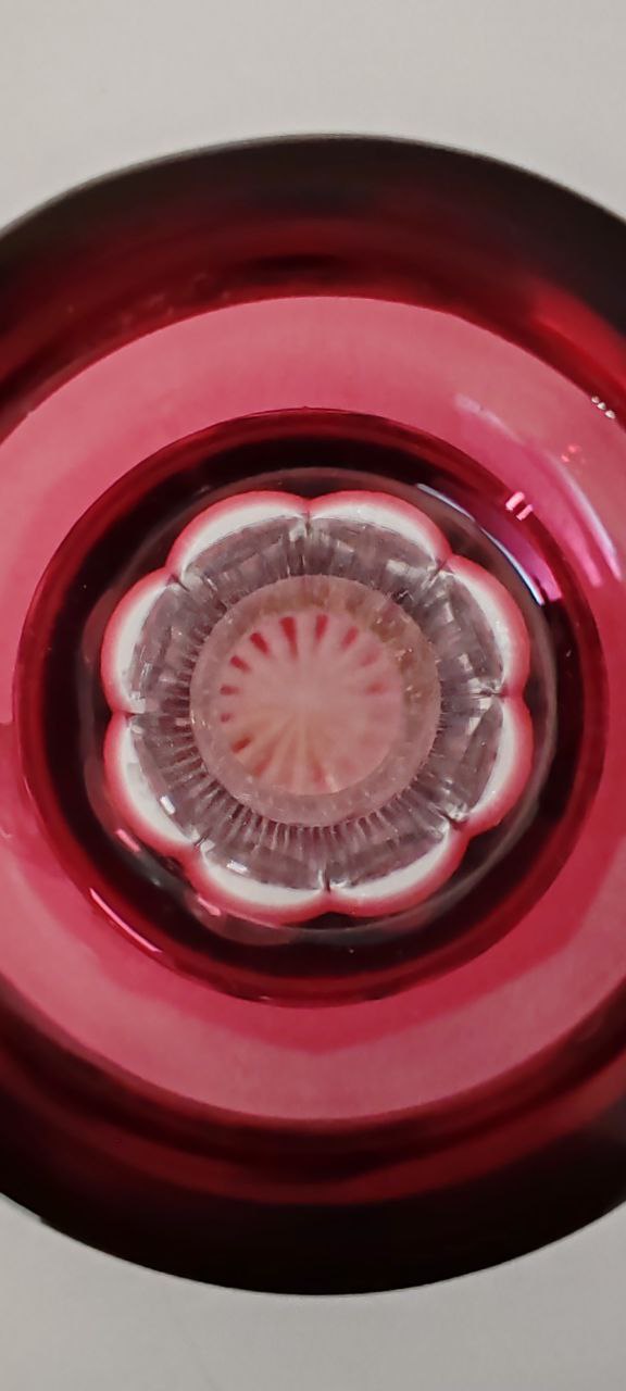 Caesar Cranberry Crystal Decanter