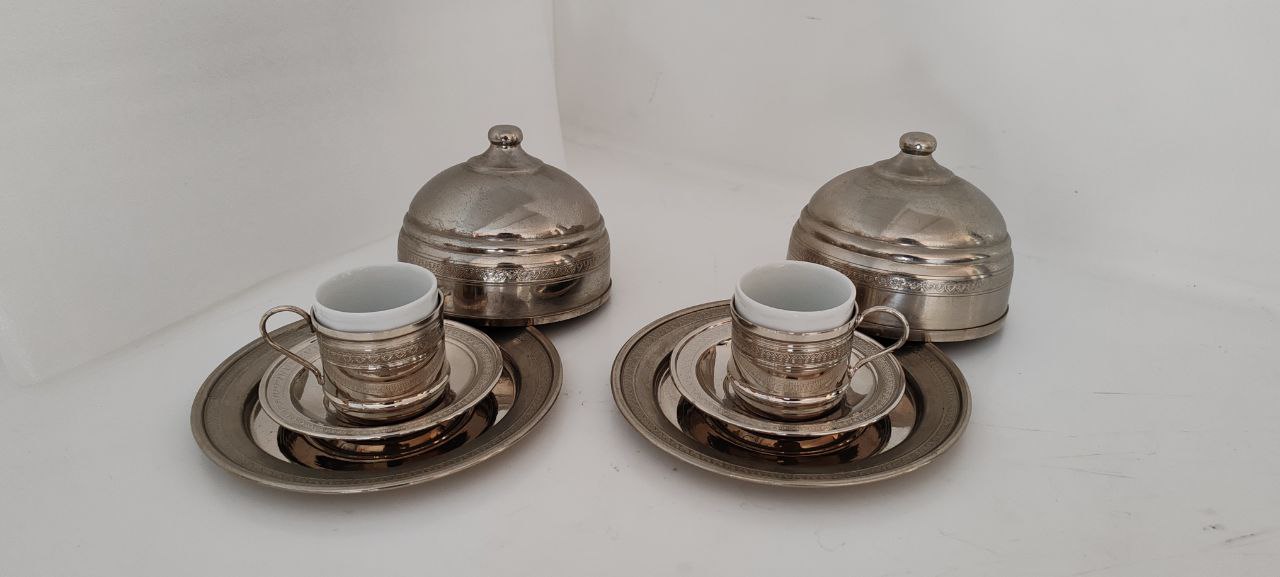 Double Turkish Coffee Set – Elegant Handmade Presentation