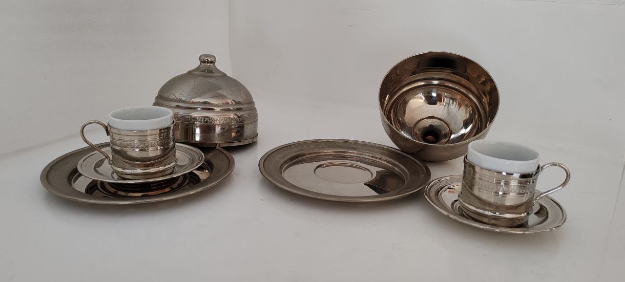 Double Turkish Coffee Set – Elegant Handmade Presentation