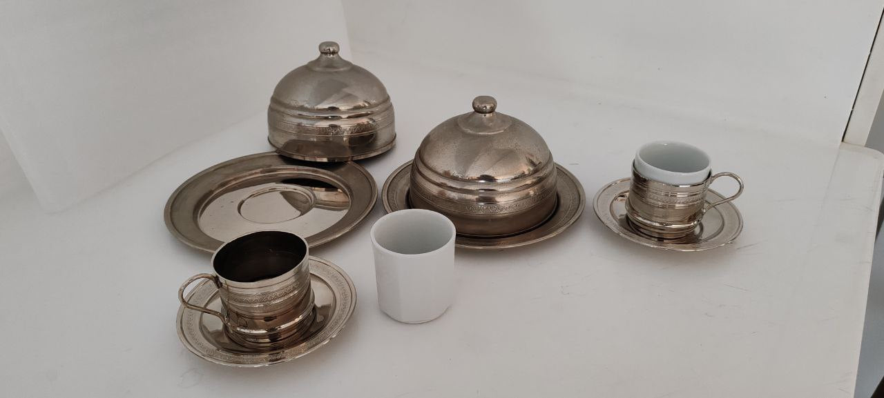 Double Turkish Coffee Set – Elegant Handmade Presentation