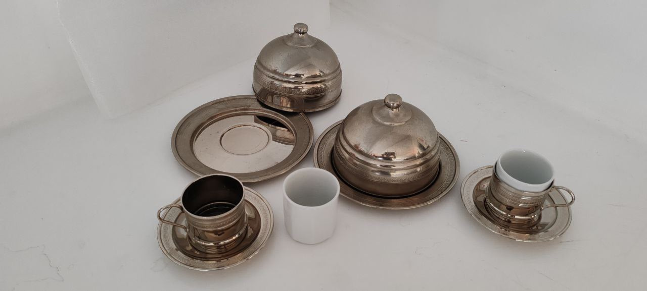 Double Turkish Coffee Set – Elegant Handmade Presentation