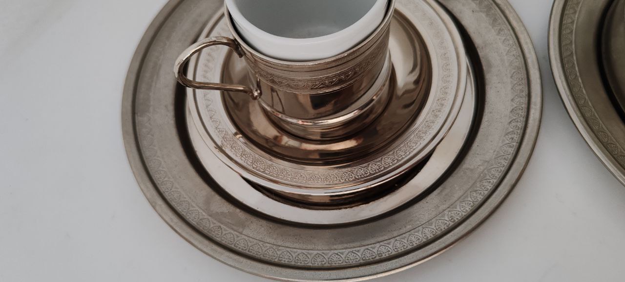 Double Turkish Coffee Set – Elegant Handmade Presentation