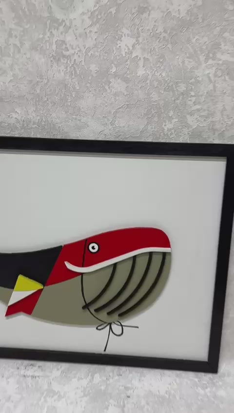 Whale / Wooden Tiered Table