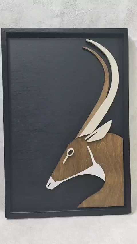 Majestic Antelope / Wooden Tiered Table