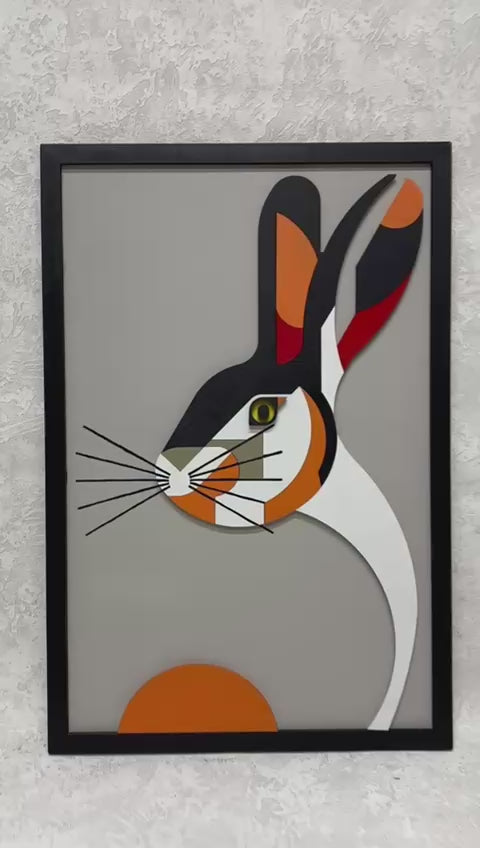 Rabbit  / Wooden Tiered Table